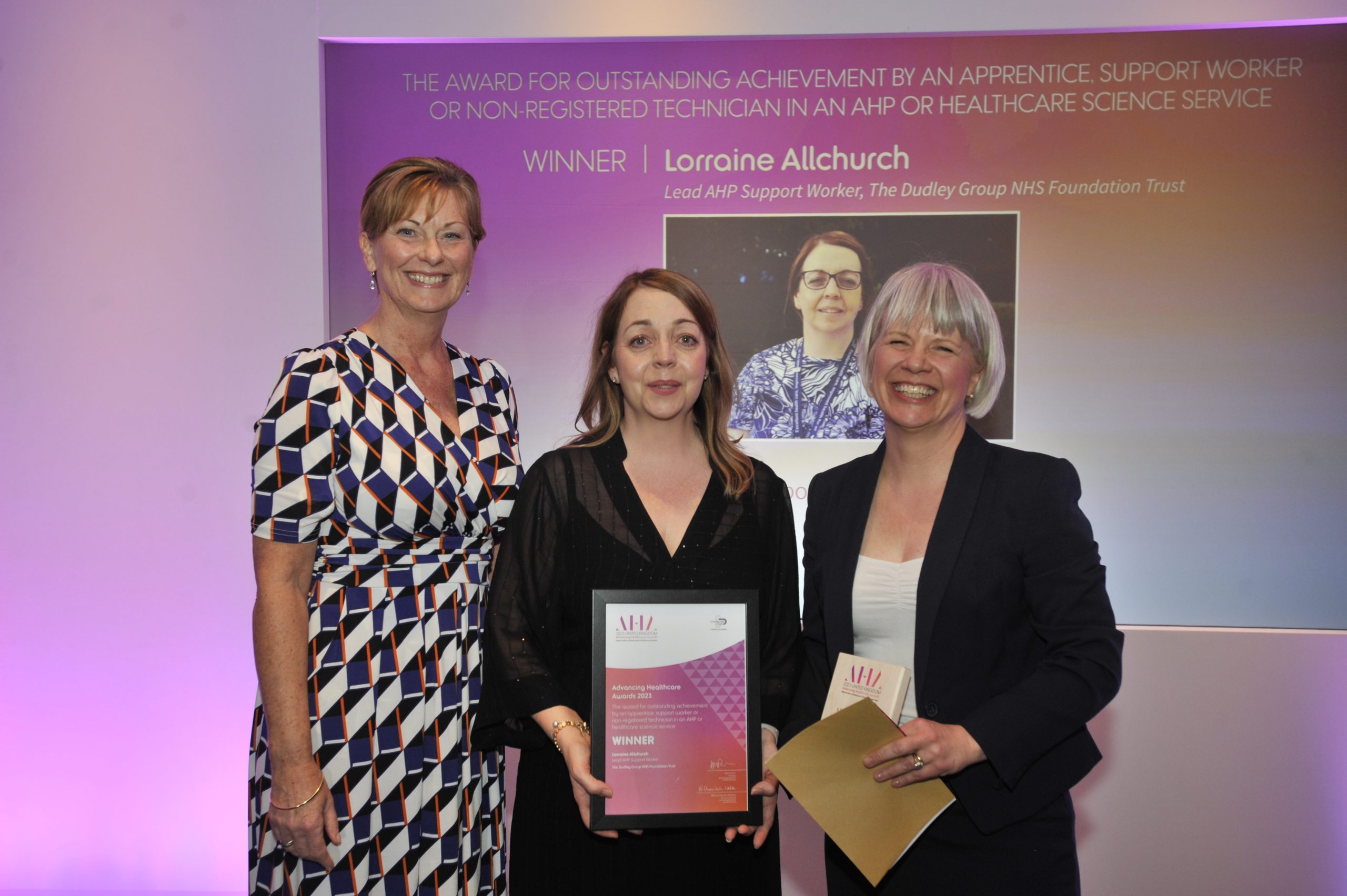 Outstanding achievement by a support worker