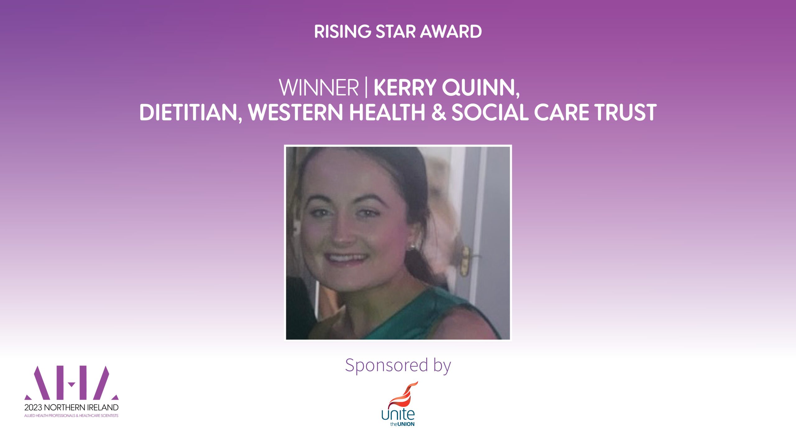 AHA NI 2023 winners sting_Rising Star_K Quinn