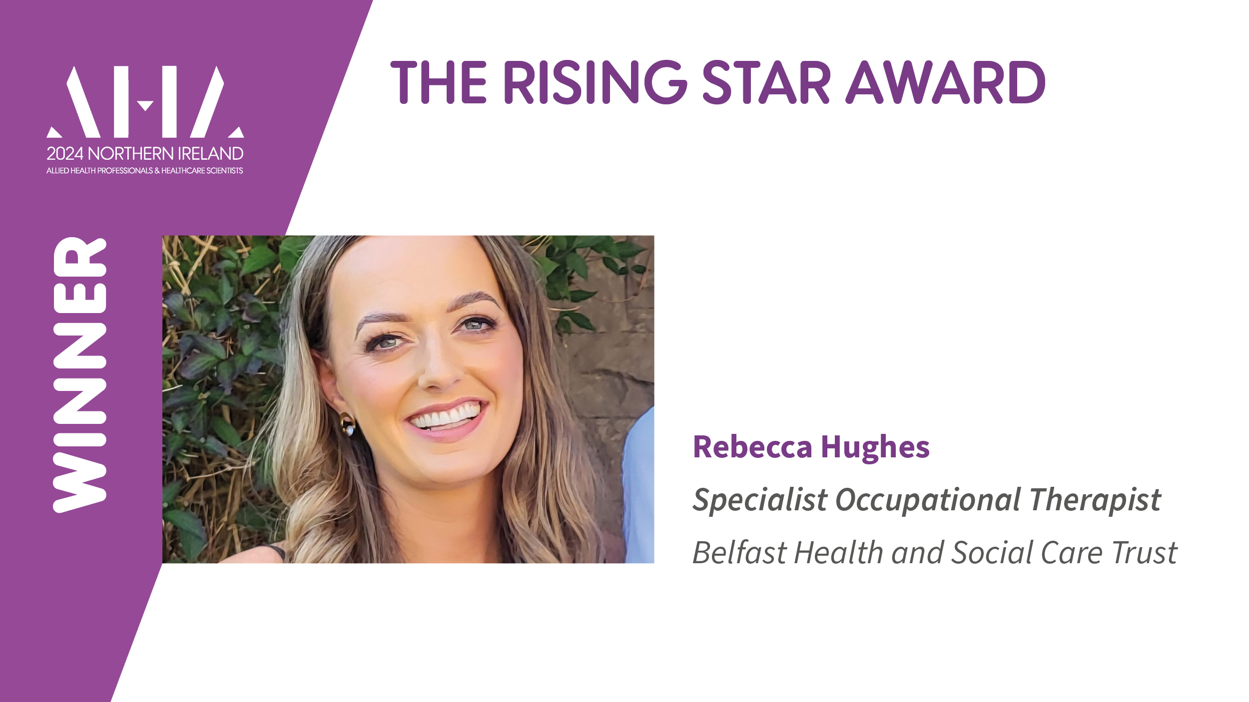 AHA NI 2024 twitter_winner_Rising star - Hughes