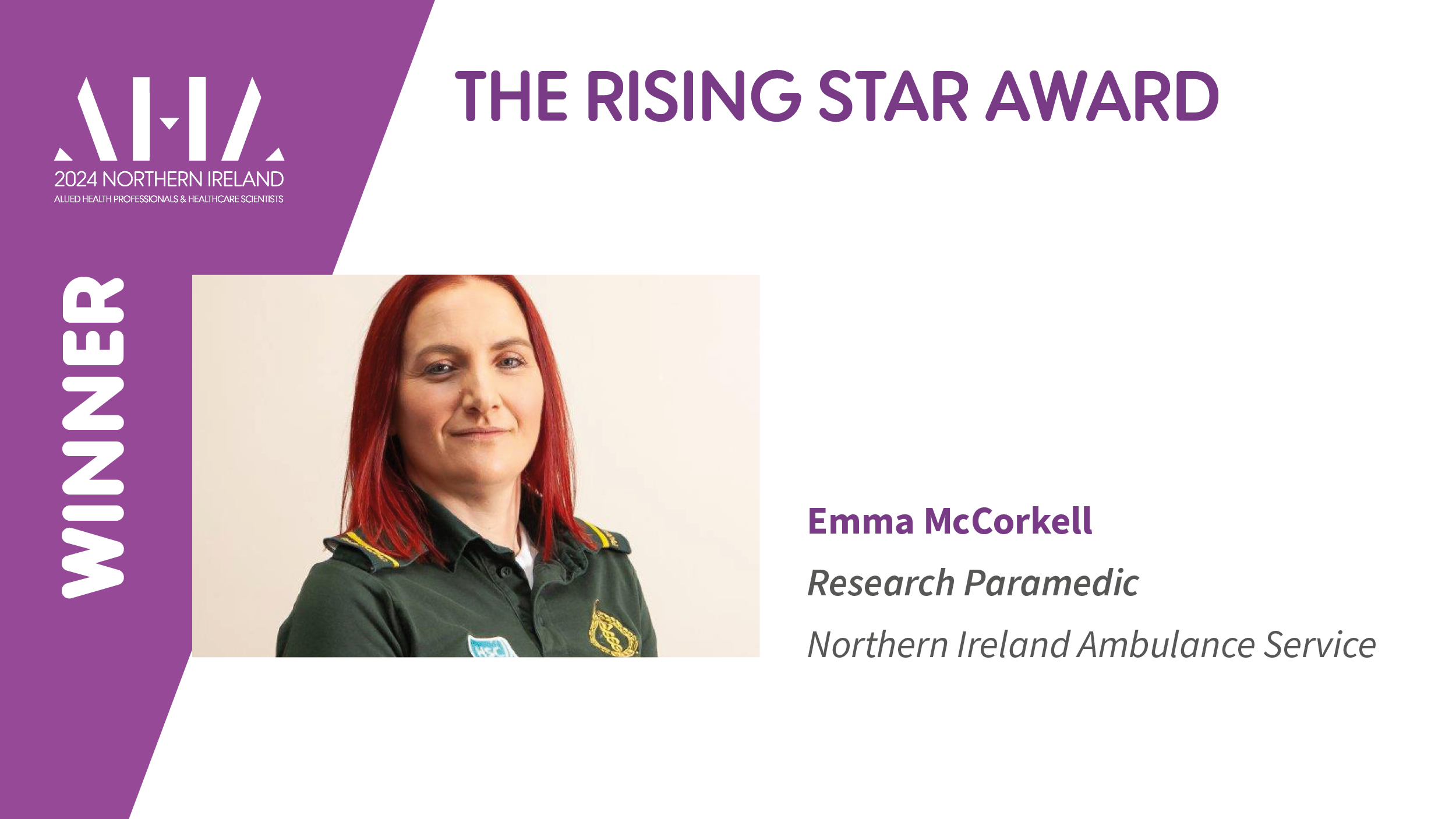 AHA NI 2024 twitter_winner_Rising star - McCorkell